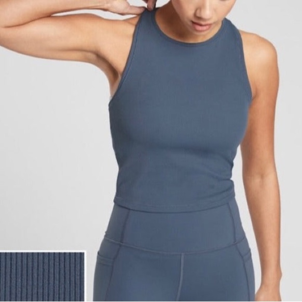 Athleta Shanti Rib Cropped Tank